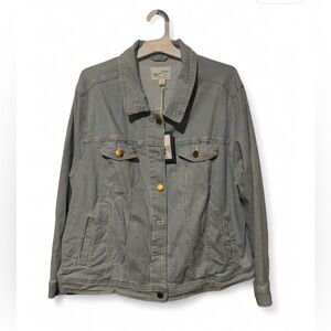 Size 2X Universal Thread Women’s Railroad Stripe Women's Jacket